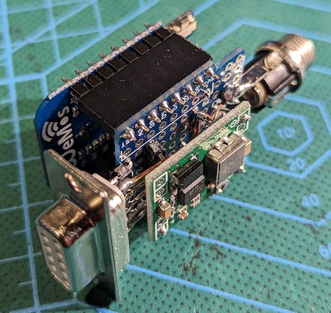 esp8266 dc-dc konvertteri ja max3232 kerrosvoileipänä